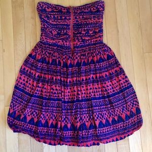 Plenty by Tracy Reese Woodblock Print Zip Dress